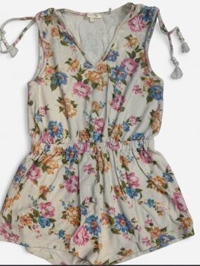 LoveShackFancy floral terry romper 🌸